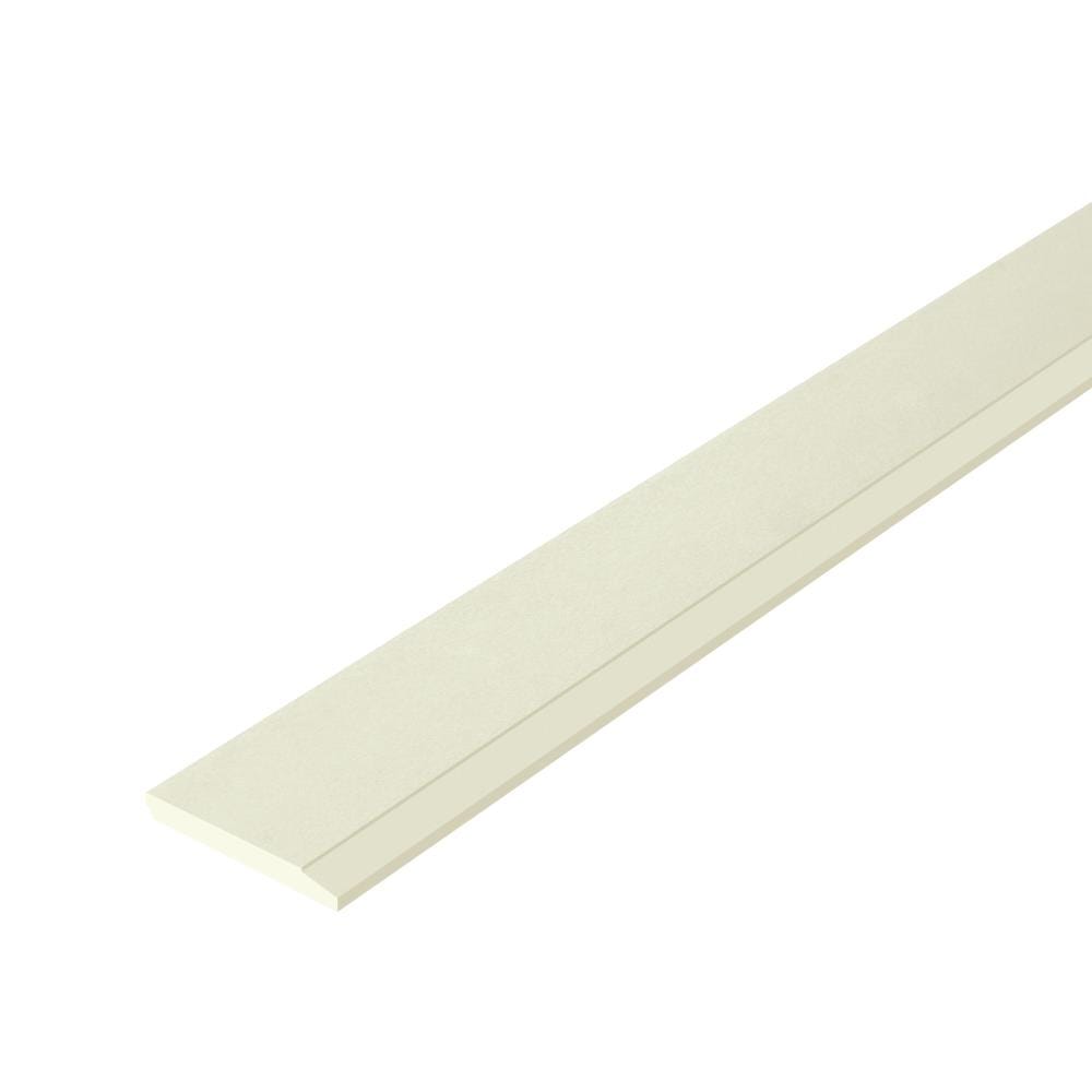 ไม้บัว DURAONE 10X300X1.2 ซม. สีรองพื้นครีม
