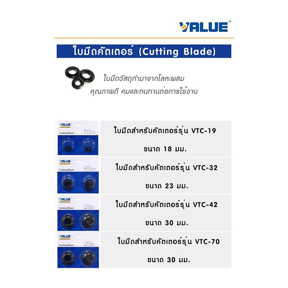 ใบมีด VALUE VTC-70 30 มม.