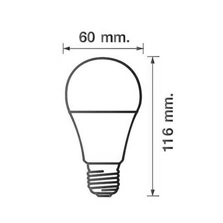 หลอดไฟ LED RACER A60 KIMMIE 12 วัตต์ DAYLIGHT E27 สีขาว_3