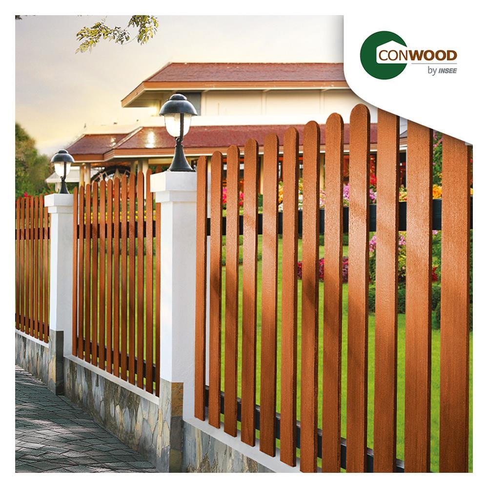 ไม้รั้ว CONWOOD พฤกษา 10X150X1.6 ซม. สีมะฮอกกานี
