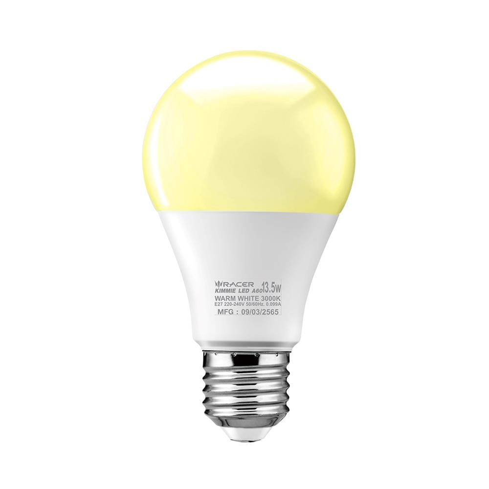 หลอดไฟ LED RACER A60 KIMMIE 13.5 วัตต์ WARM WHITE E27