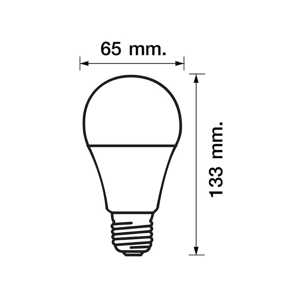หลอดไฟ LED RACER A65 KIMMIE 15.5 วัตต์ DAYLIGHT E27