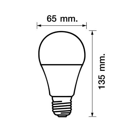 หลอด LED RACER A65 KIMMIE 18.5 วัตต์ WARMWHITE E27_3