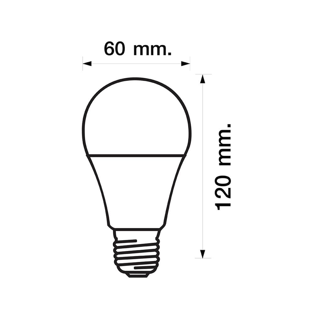 หลอดไฟ LED RACER A60 KIMMIE 13.5 วัตต์ DAYLIGHT E27