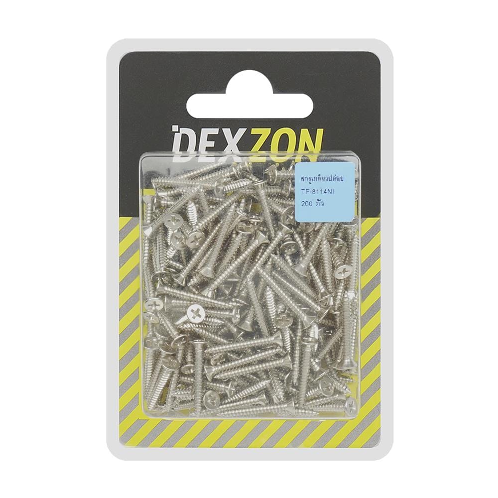 สกรูเกลียวปล่อย TF DEXZON 8X1-1/4 นิ้ว แพ็ก 200 ชิ้น