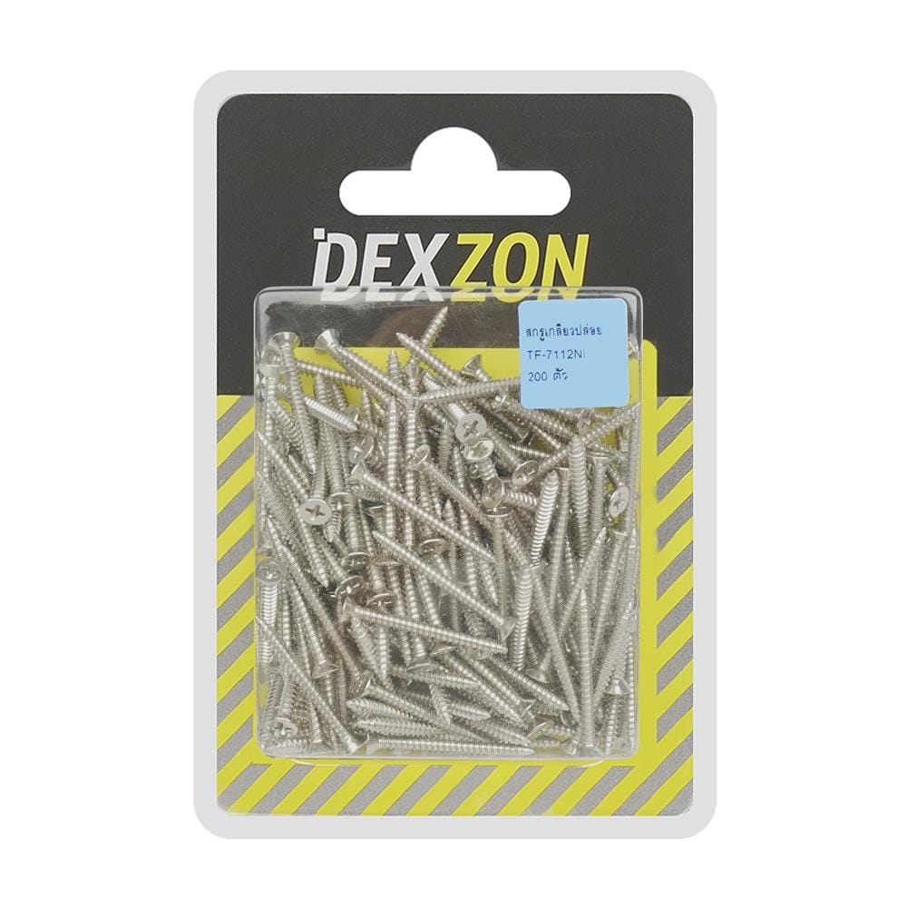 สกรูเกลียวปล่อย TF DEXZON 7X1-1/2 นิ้ว แพ็ก 200 ชิ้น