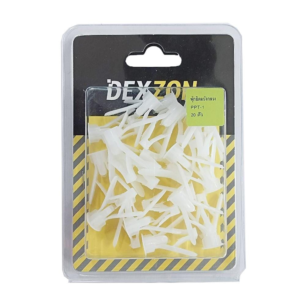 พุกยึดผนังกลวงพลาสติก DEXZON PPL 12 มม. 20 ตัว