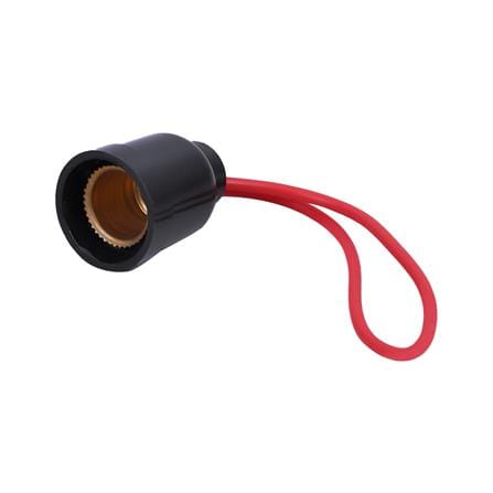 ขั้วห้อยไฟเกลียว SANTORY E-14 LH-15 สีดำ_0