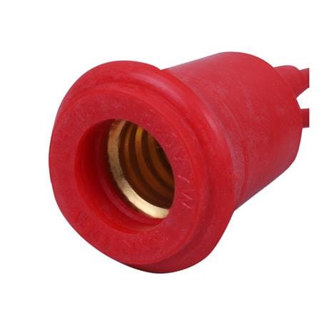 ขั้วยางกันน้ำเกลียว SANTORY E-12 LH-13 สีแดง_1