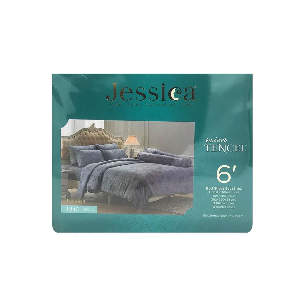 ชุดผ้าปูที่นอน 6 ฟุต 5 ชิ้น JESSICA TENCEL 20164-T845