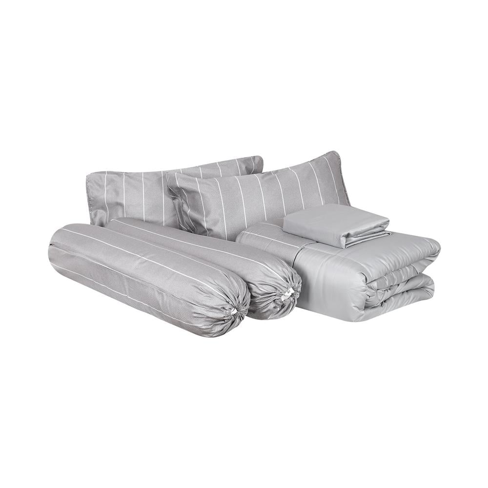 ชุดผ้าปูที่นอน 6 ฟุต 6 ชิ้น HOME LIVING STYLE LOFT GREY