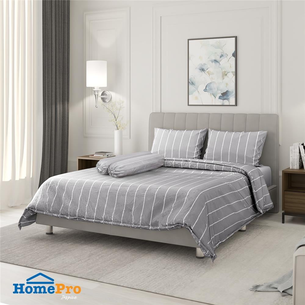 ชุดผ้าปูที่นอน 6 ฟุต 6 ชิ้น HOME LIVING STYLE LOFT GREY