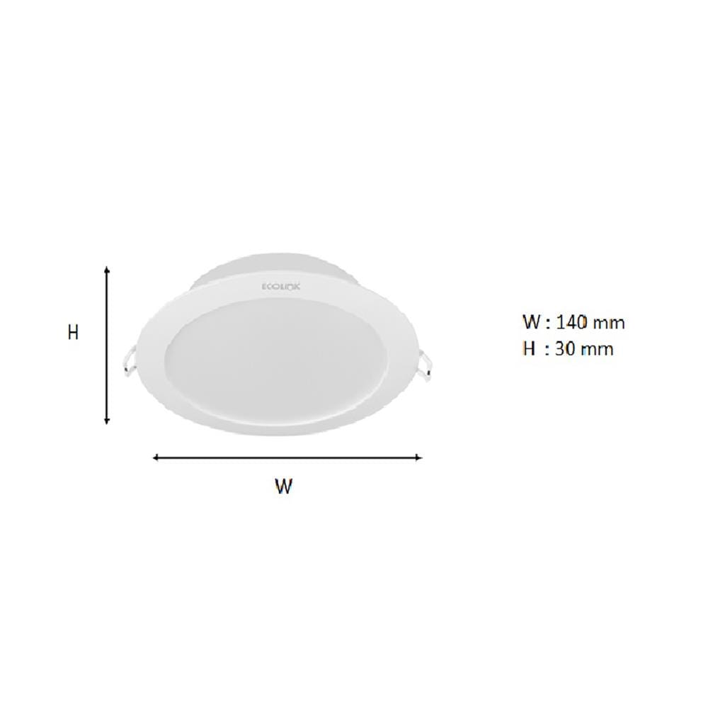 ดาวน์ไลท์ LED ECOLINK 5 นิ้ว 10 วัตต์ DAYLIGHT สีขาว