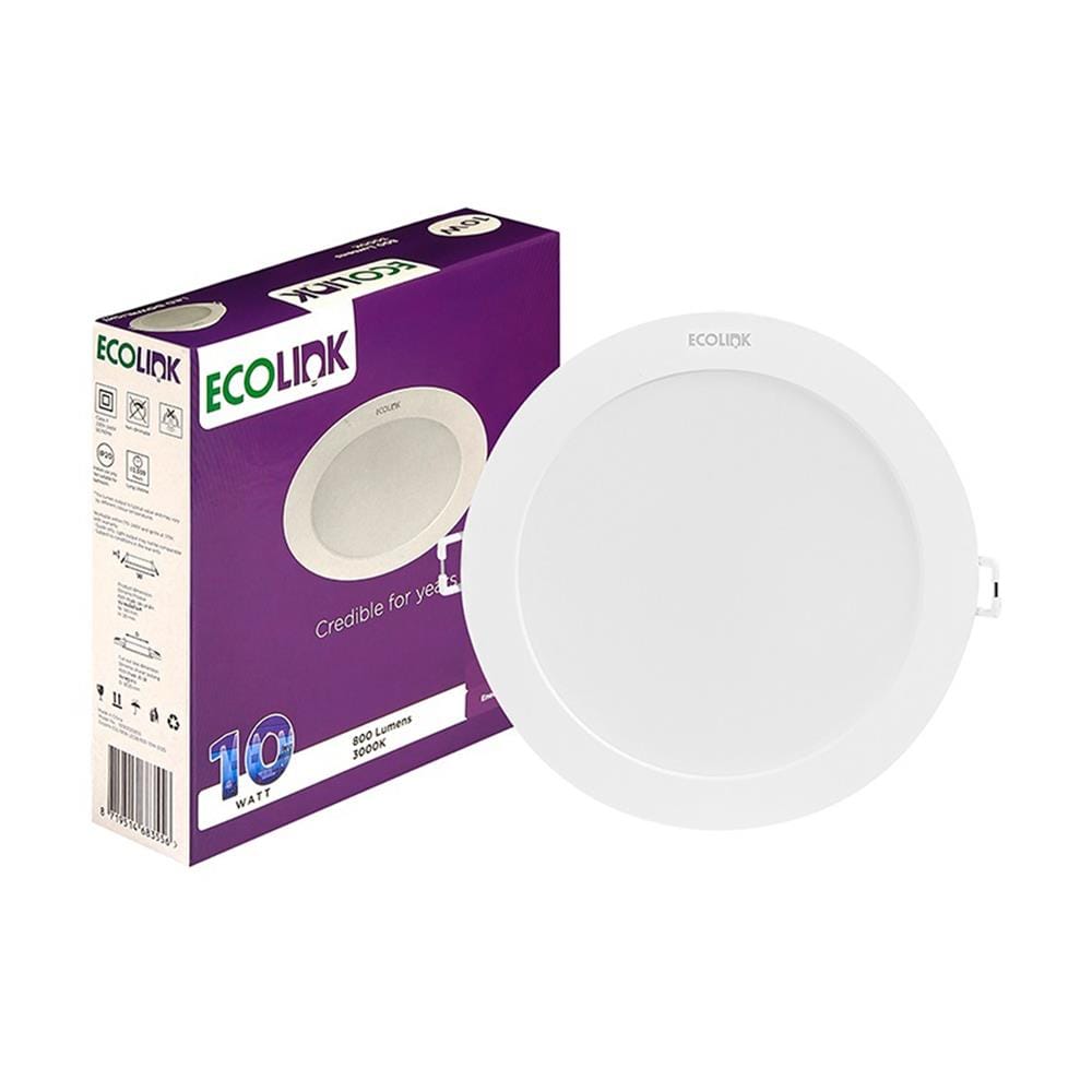 ดาวน์ไลท์ LED ECOLINK 5 นิ้ว 10 วัตต์ WARM WHITE สีขาว