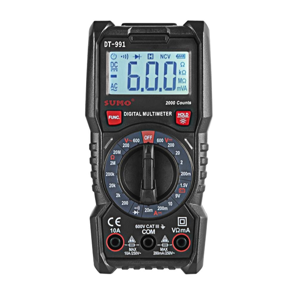 ดิจิตอลมัลติมิเตอร์ SUMO DT-991 สีดำ