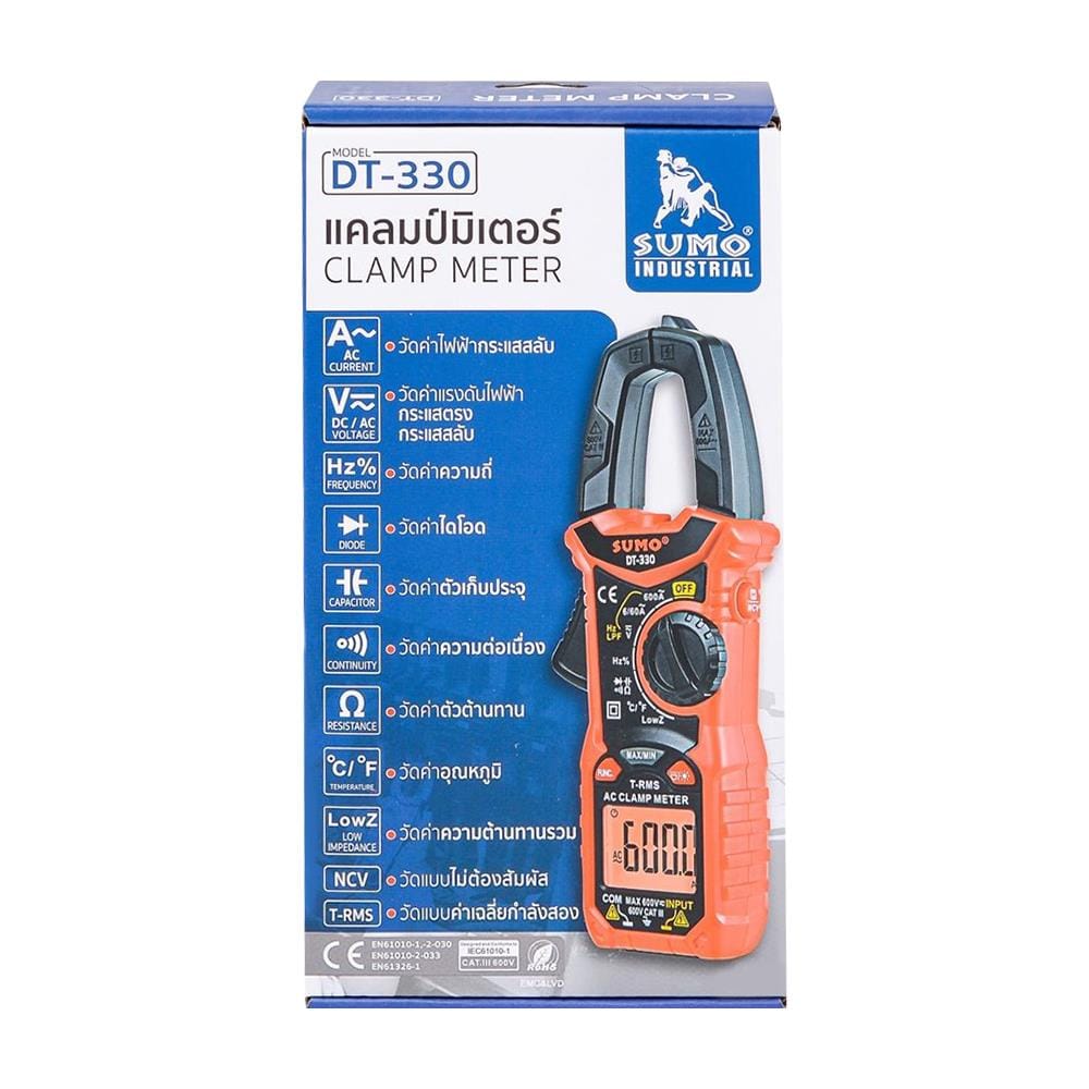 แคลมป์มิเตอร์ดิจิทัล SUMO DT330 สีแดง