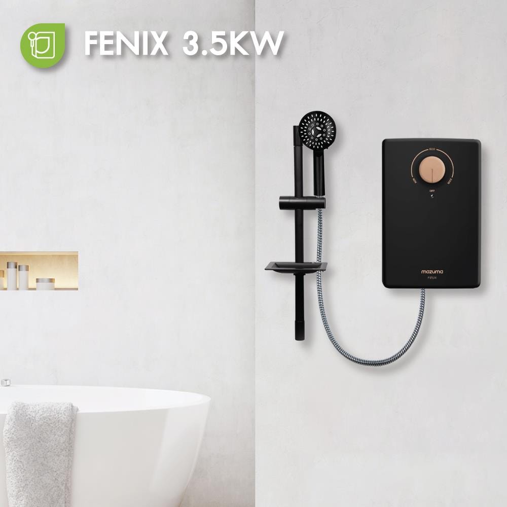 เครื่องทำน้ำอุ่น MAZUMA FENIX 3500 วัตต์ สีดำ