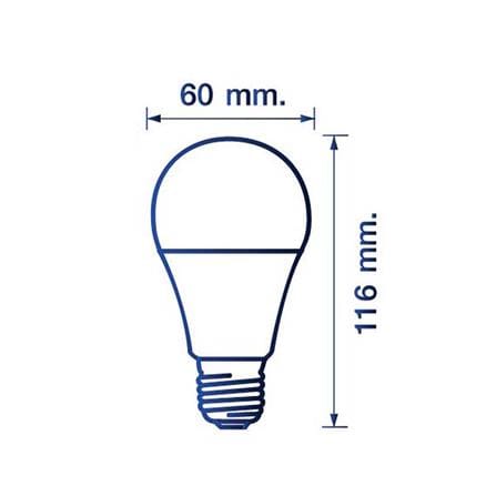หลอด LED RACER KIMMIE 12 วัตต์ WARM WHITE E27_3