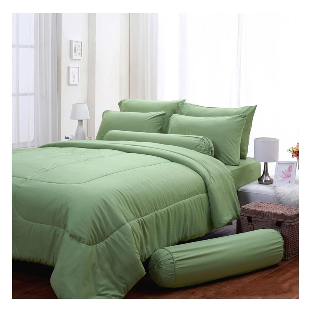 ชุดผ้าปูที่นอน 6 ฟุต (ชุด 5 ชิ้น) FOUNTAIN COLOR 70101-FT GREEN02