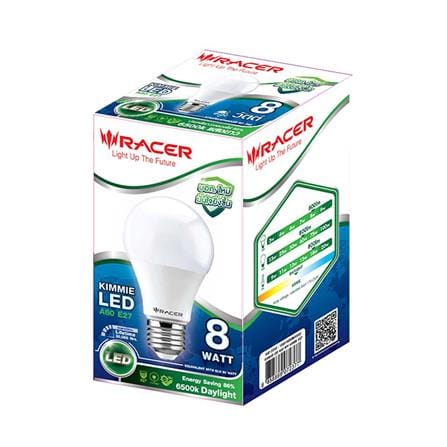หลอด LED RACER A60 KIMMIE 8 วัตต์ DAYLIGHT E27_1