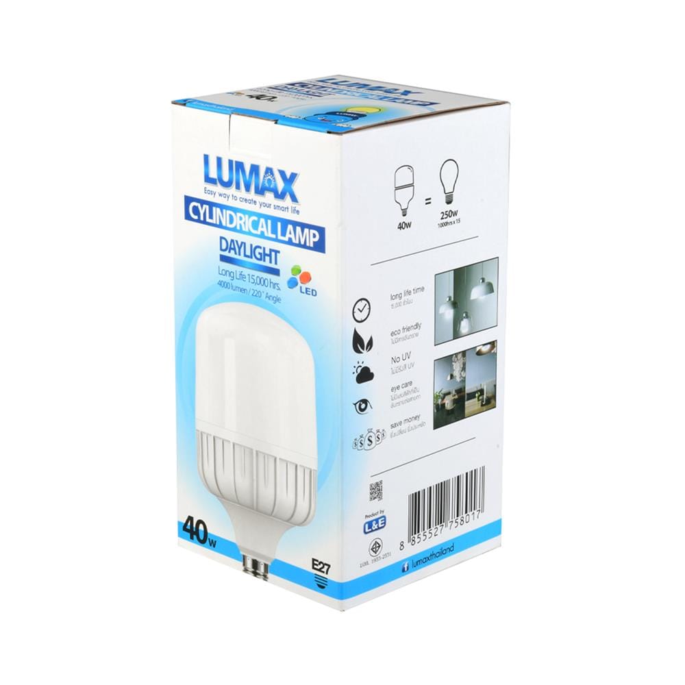 หลอด LED LUMAX HIGH WATT 40 วัตต์ DAYLIGHT E27