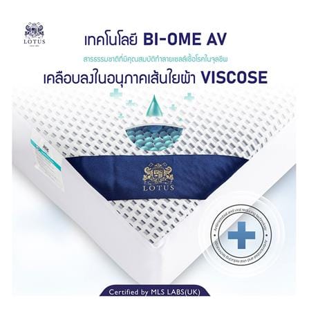 ผ้ารองกันเปื้อน QUEEN SIZE LOTUS VIROCLEAN WHITE_8