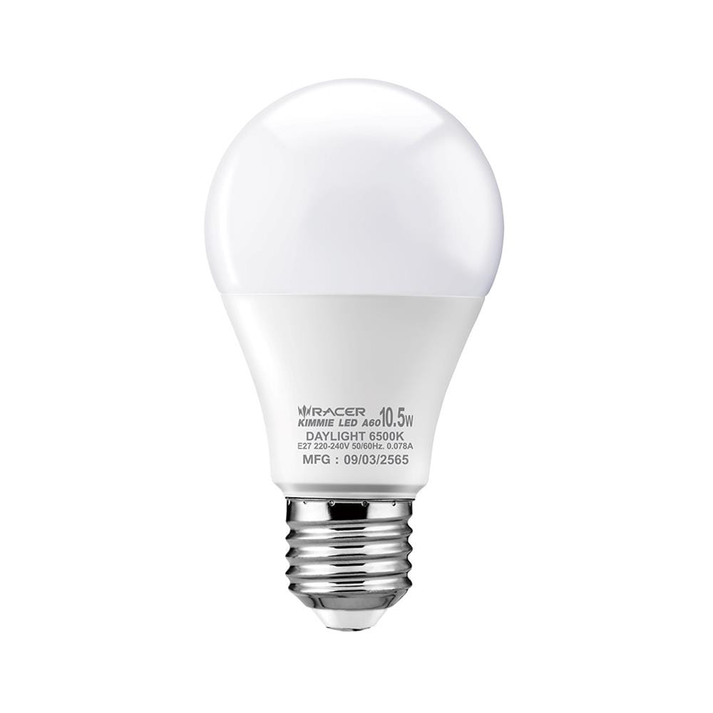 หลอด LED RACER A60 KIMMIE 10.5 วัตต์ DAYLIGHT E27