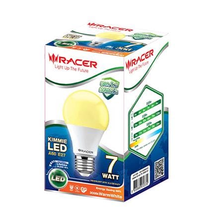 หลอด LED RACER A60 KIMMIE 7 วัตต์ WARM WHITE  E27_1