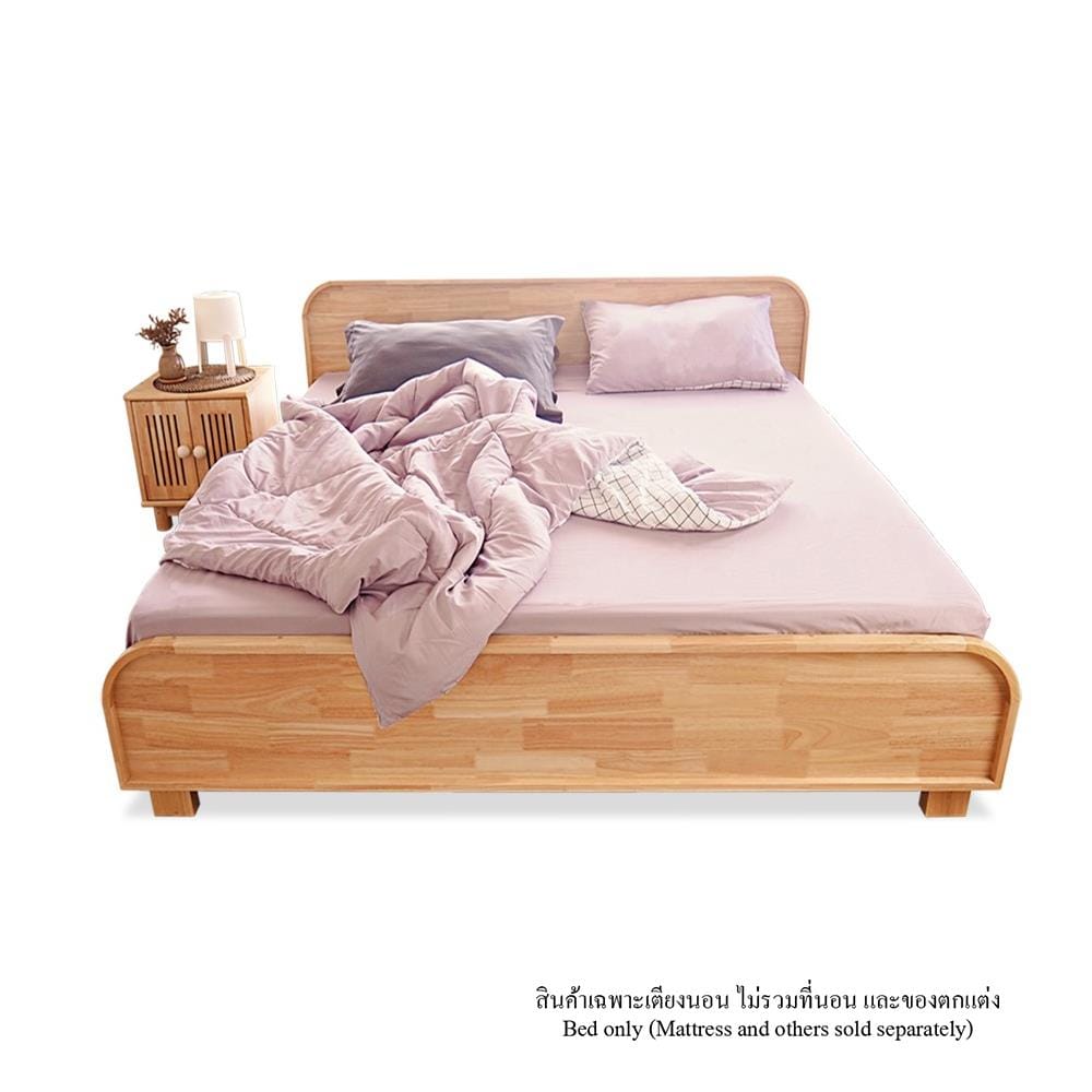 เตียง 3.5 ฟุต BAAN FURNITURE HESTIA สีไม้ธรรมชาติ
