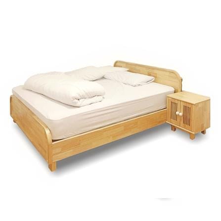 เตียง 3.5 ฟุต BAAN FURNITURE HESTIA สีไม้ธรรมชาติ_1