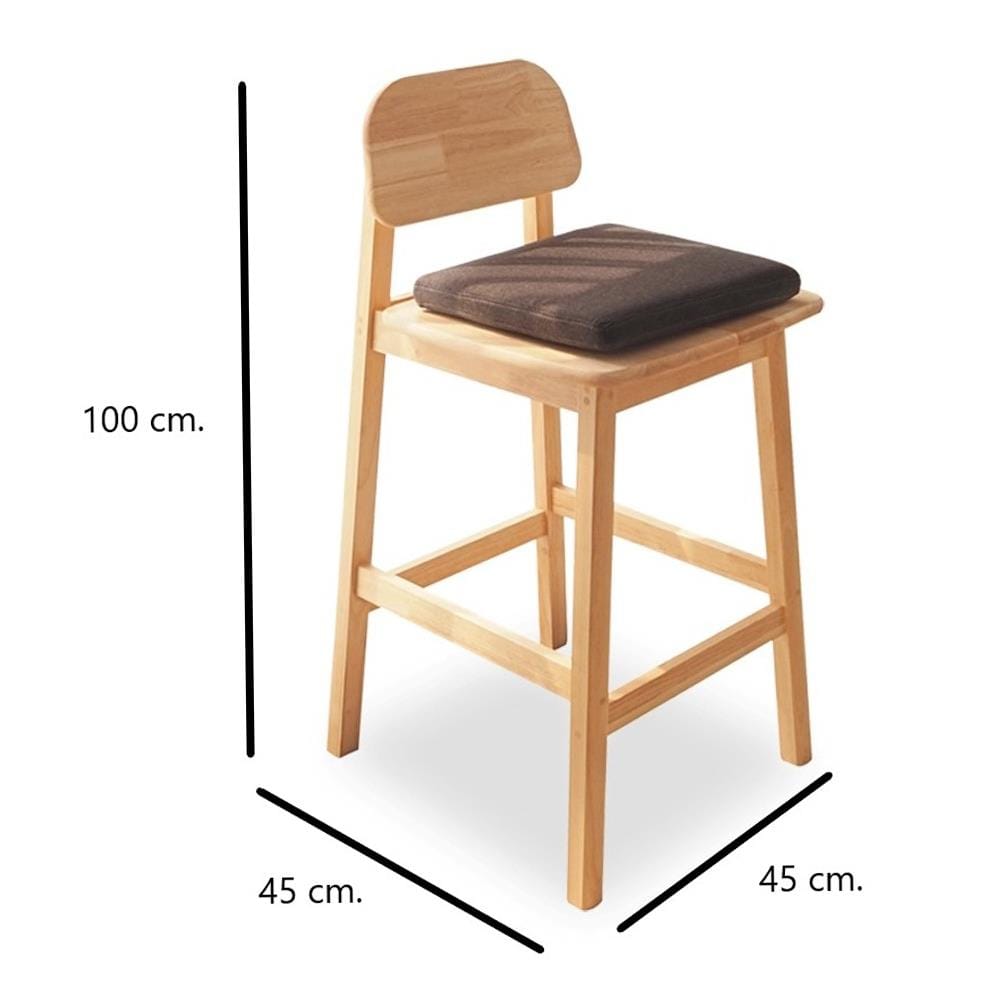 เก้าอี้บาร์ BAAN FURNITURE EROS สีไม้ธรรมชาติ