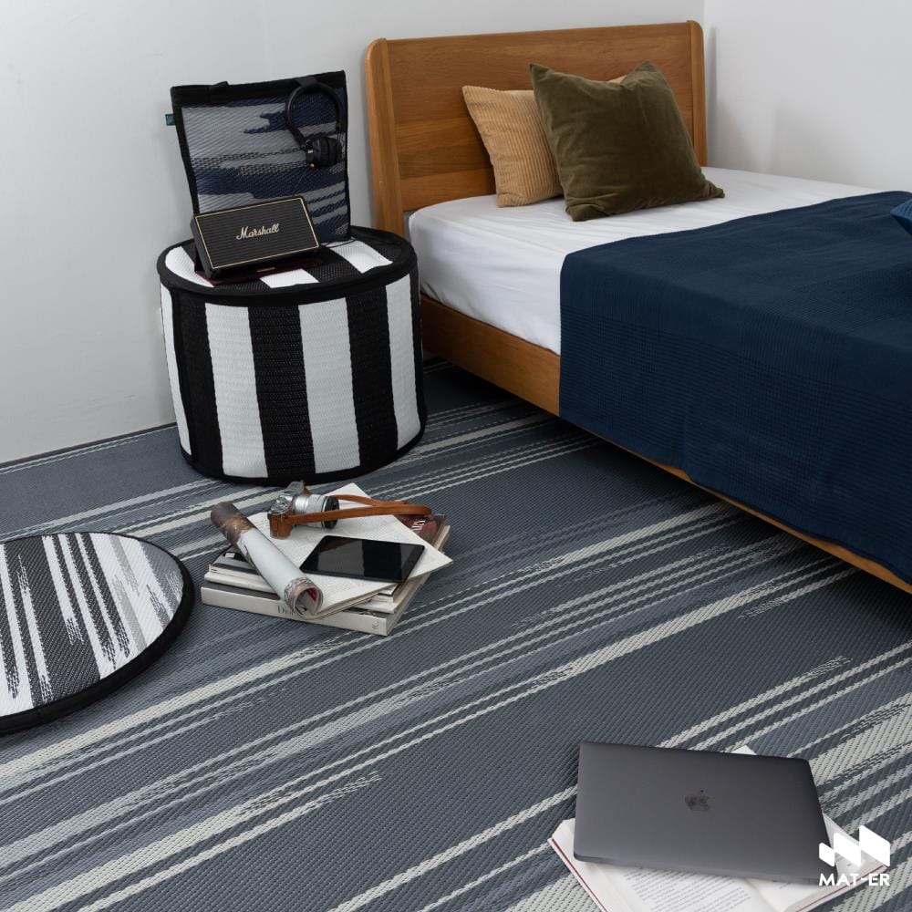 เสื่ออเนกประสงค์ MAT-ER WAA-YU SIZE L 180x270 ซม. สี MONOCHROME