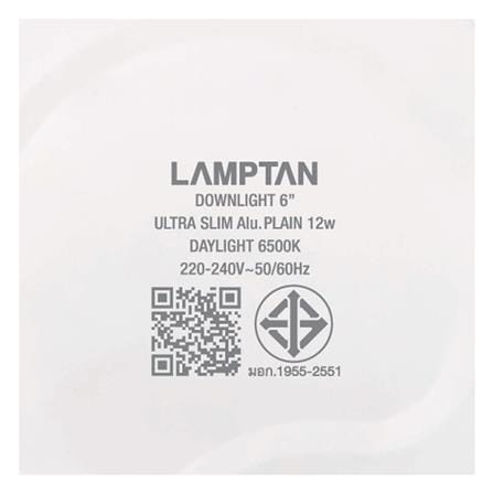 ดาวน์ไลท์ LED LAMPTAN PLAIN 6 นิ้ว 12 วัตต์ DAYLIGHT สีขาว_7