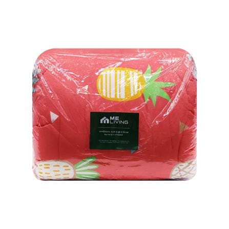 ชุดผ้าปูที่นอน 5 ฟุต 6 ชิ้น ME LIVING PINEAPPLE ORANGE_4