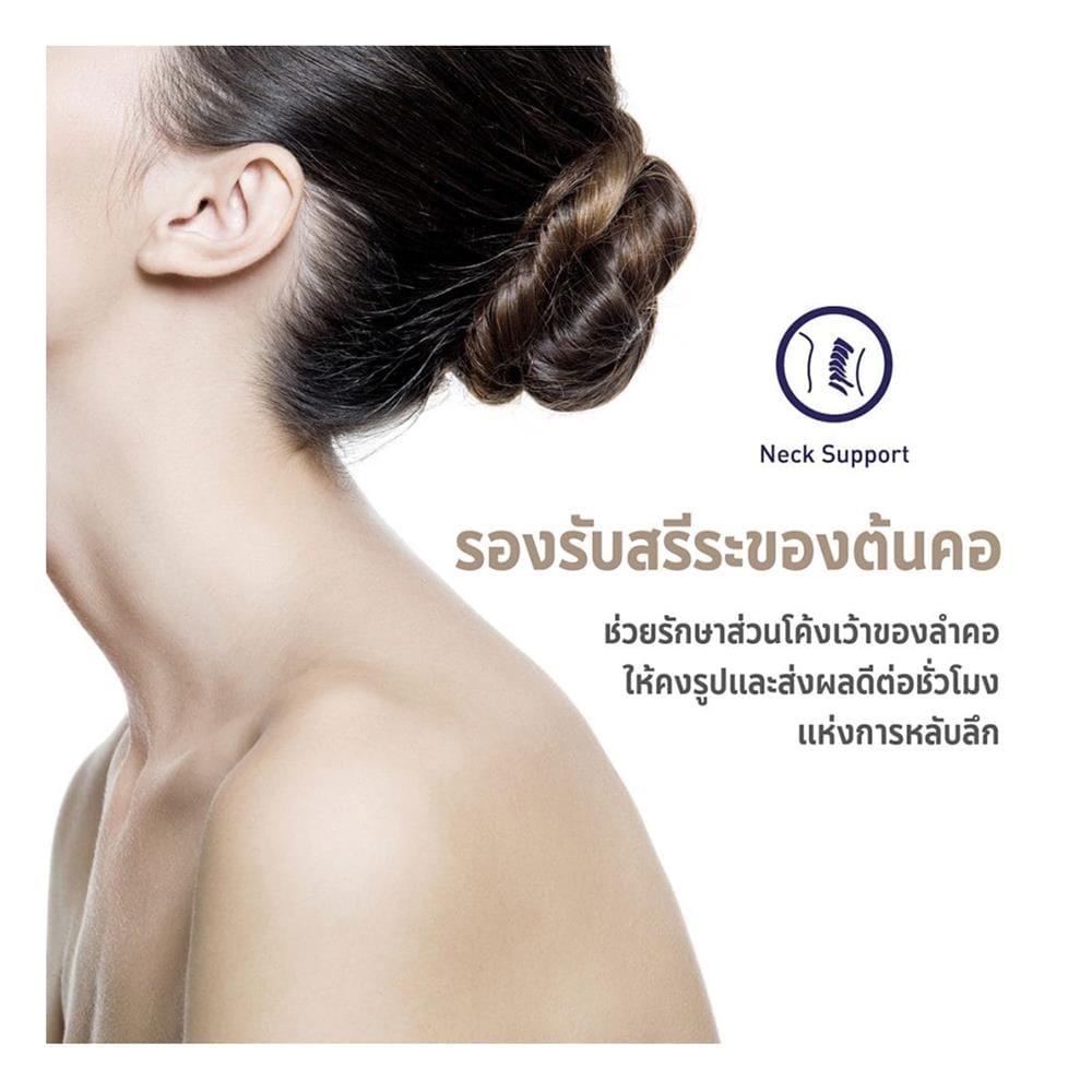 หมอนหนุน ไมโครไฟเบอร์ LOTUS MICRODOWNIA MEDIUM 20x30 นิ้ว สีขาว