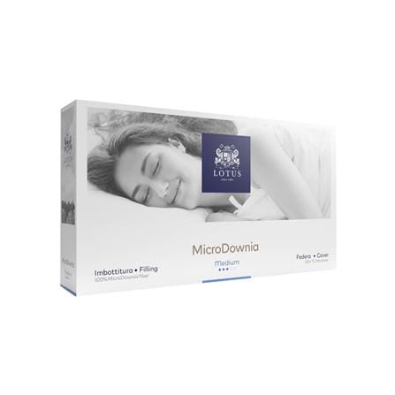 หมอนหนุน ไมโครไฟเบอร์ LOTUS MICRODOWNIA MEDIUM 20x30 นิ้ว สีขาว_2