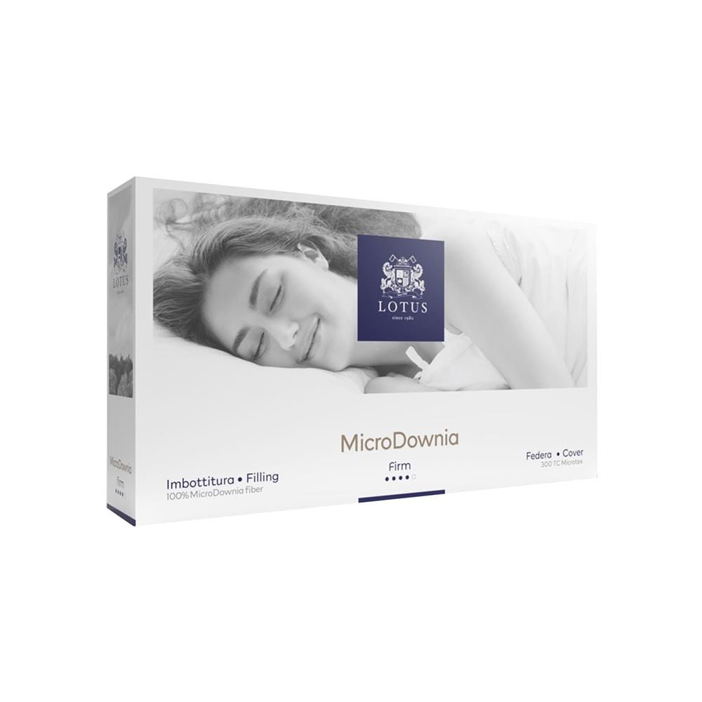 หมอนหนุน ไมโครไฟเบอร์ LOTUS MICRODOWNIA FIRM 20x30 นิ้ว สีขาว