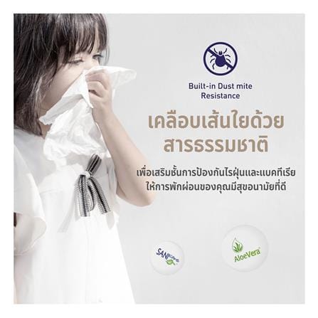 หมอนหนุน ไมโครไฟเบอร์ LOTUS MICRODOWNIA FIRM 20x30 นิ้ว สีขาว_11