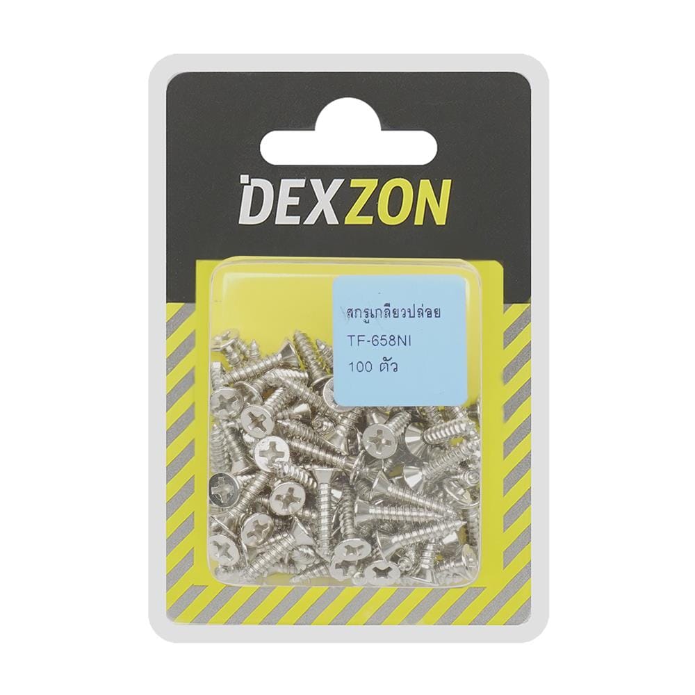 สกรูเกลียวปล่อย TF DEXZON 6X5/8 นิ้ว แพ็ก 100 ชิ้น