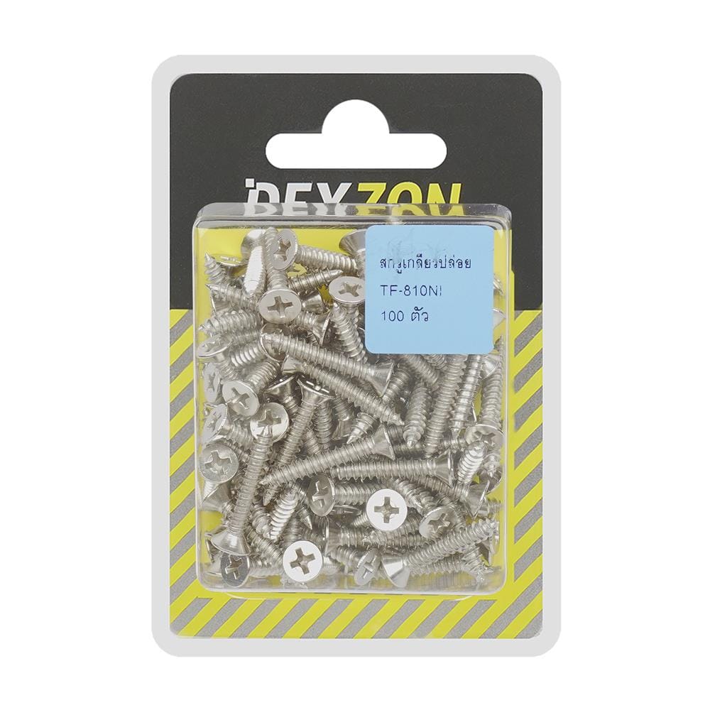 สกรูเกลียวปล่อย TF DEXZON 8X1 นิ้ว แพ็ก 100 ชิ้น