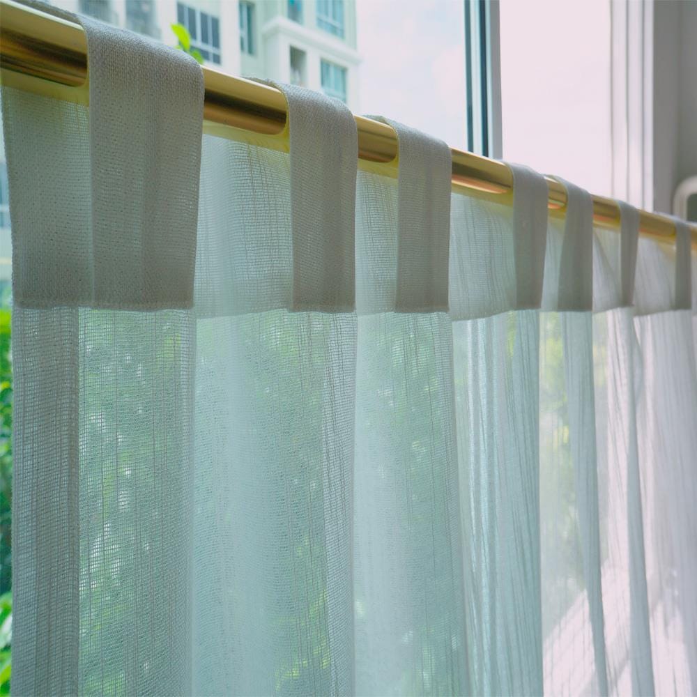 ม่านโปร่งซ่อนหู HOME LIVING STYLE CHARM 140X220 ซม. สีขาว
