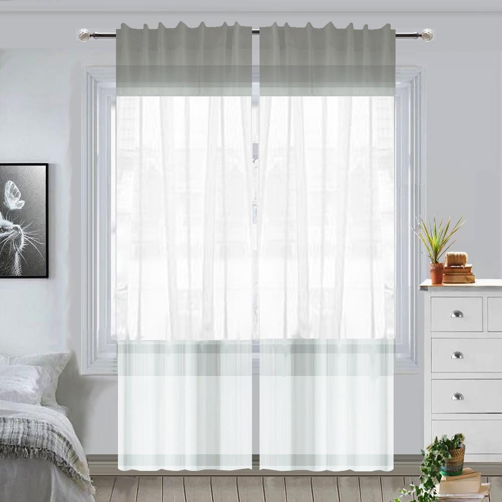 ม่านโปร่งซ่อนหู HOME LIVING STYLE CHARM 140X220 ซม. สีขาว