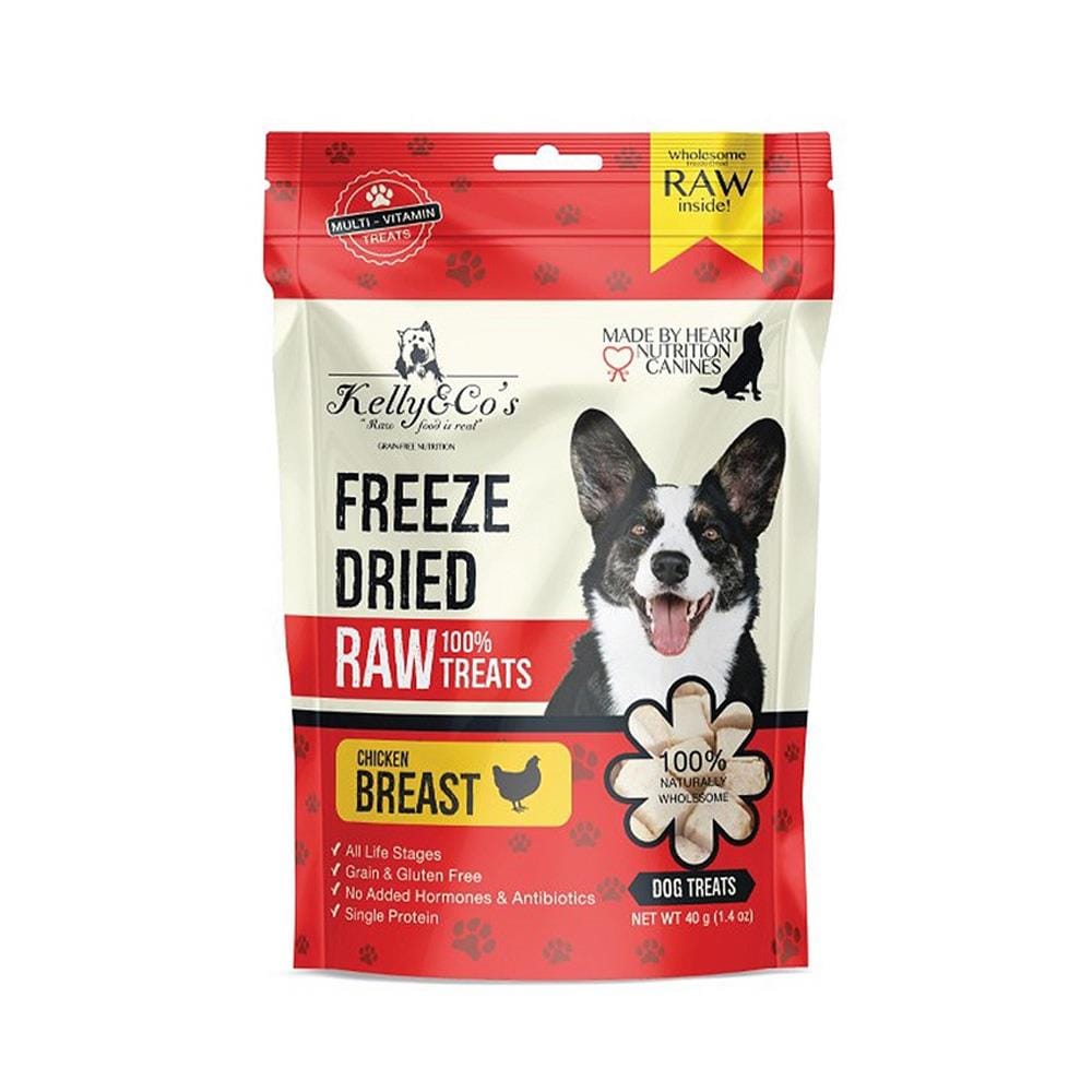 ขนมสุนัข KELLY&CO FREEZE DRIED CHICKEN 40 ก.