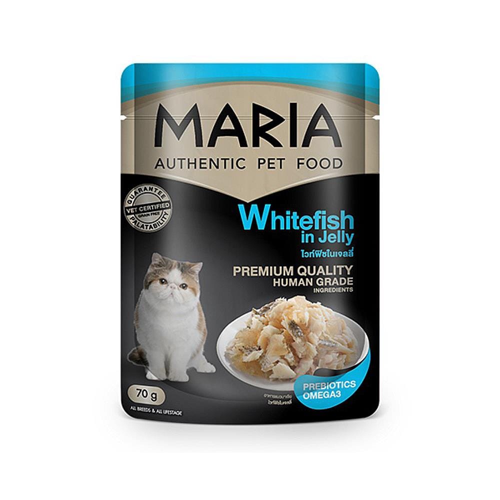 อาหารเปียกแมว MARIA Whitefish in Jelly 70 ก.