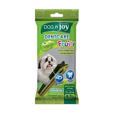 ขนมขัดฟันสุนัข DOG N JOY DENTCARE รสแอปเปิ้ล 70 ก.