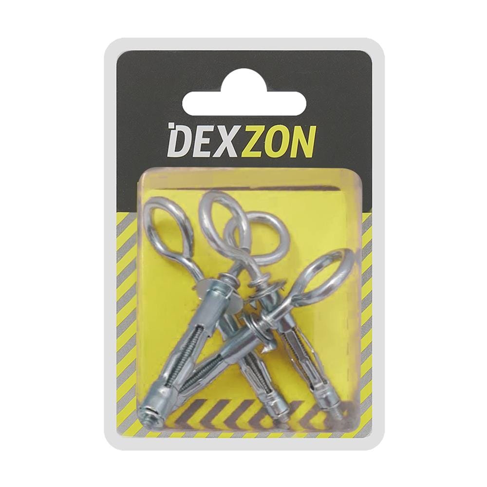 พุกยึดผนังกลวง IR แบบห่วง DEXZON 19 มม. แพ็ก 4 ชิ้น