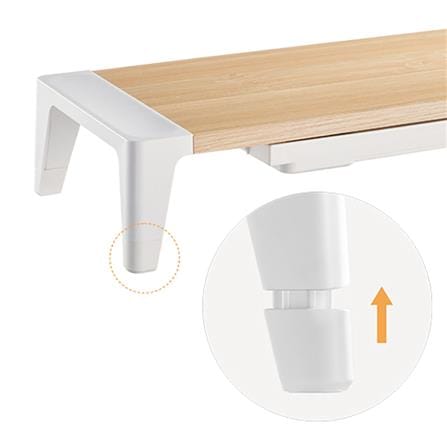 ที่วางจอพร้อมลิ้นชัก WORKSCAPE WAH-00014 สี NATURAL/ขาว_2