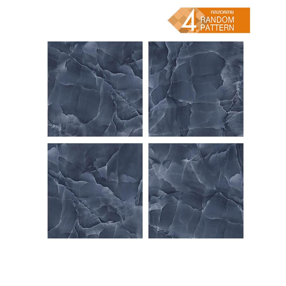 กระเบื้องพื้นพอร์ซเลน 60x60 ซม. TARA เบอร์รี่ บลู A 1.44 ตร.ม.