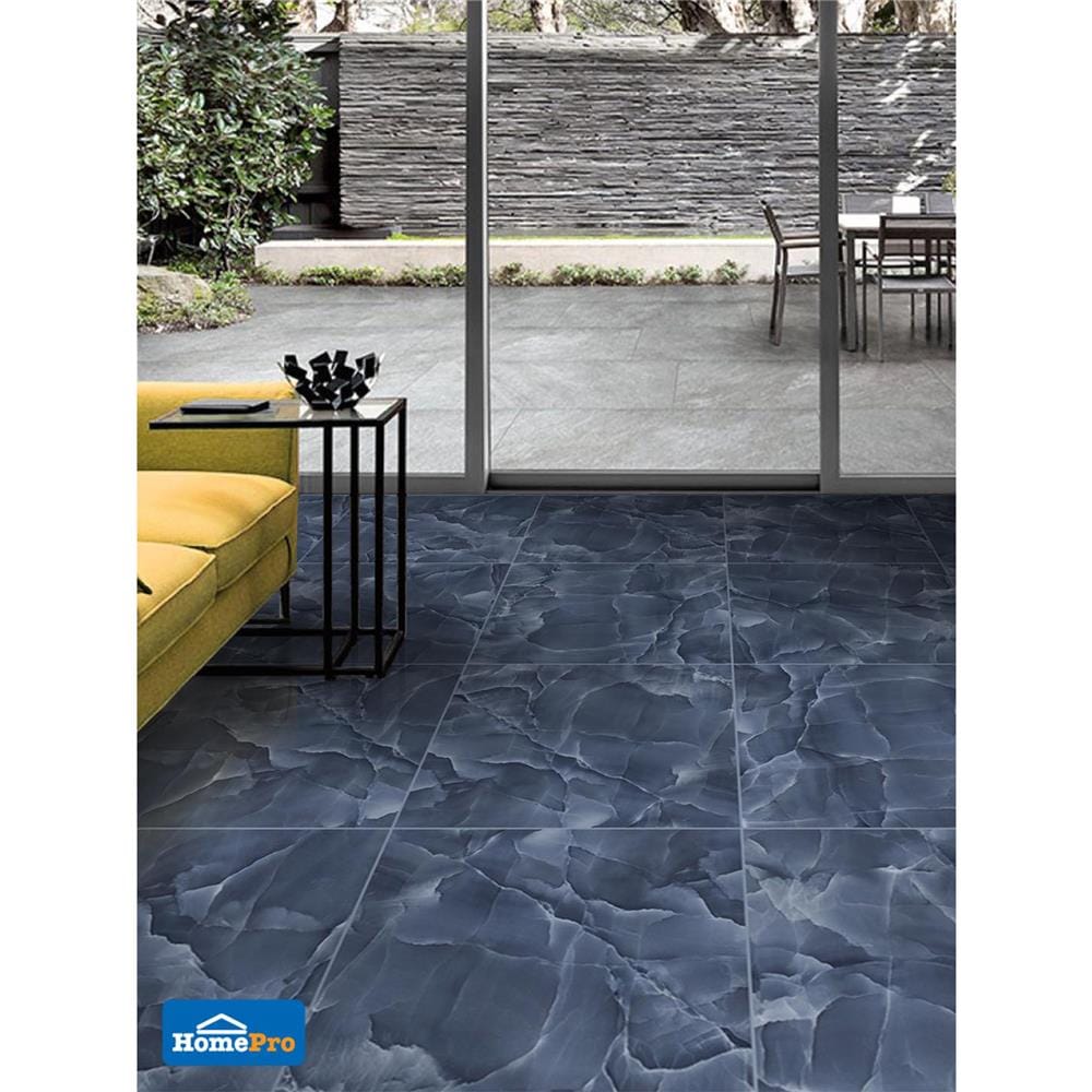 กระเบื้องพื้นพอร์ซเลน 60x60 ซม. TARA เบอร์รี่ บลู A 1.44 ตร.ม.