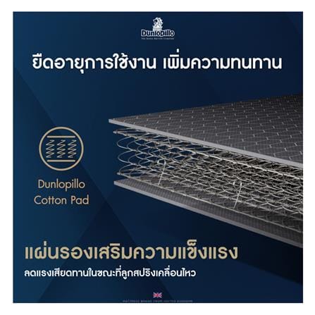 ที่นอนสปริง 3.5 ฟุต DUNLOPILLO รุ่น RADIANCE พร้อมหมอนหนุน 1 ชิ้น_7